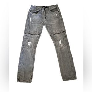 RSQ - Seattle skinny tapered gray jeans
